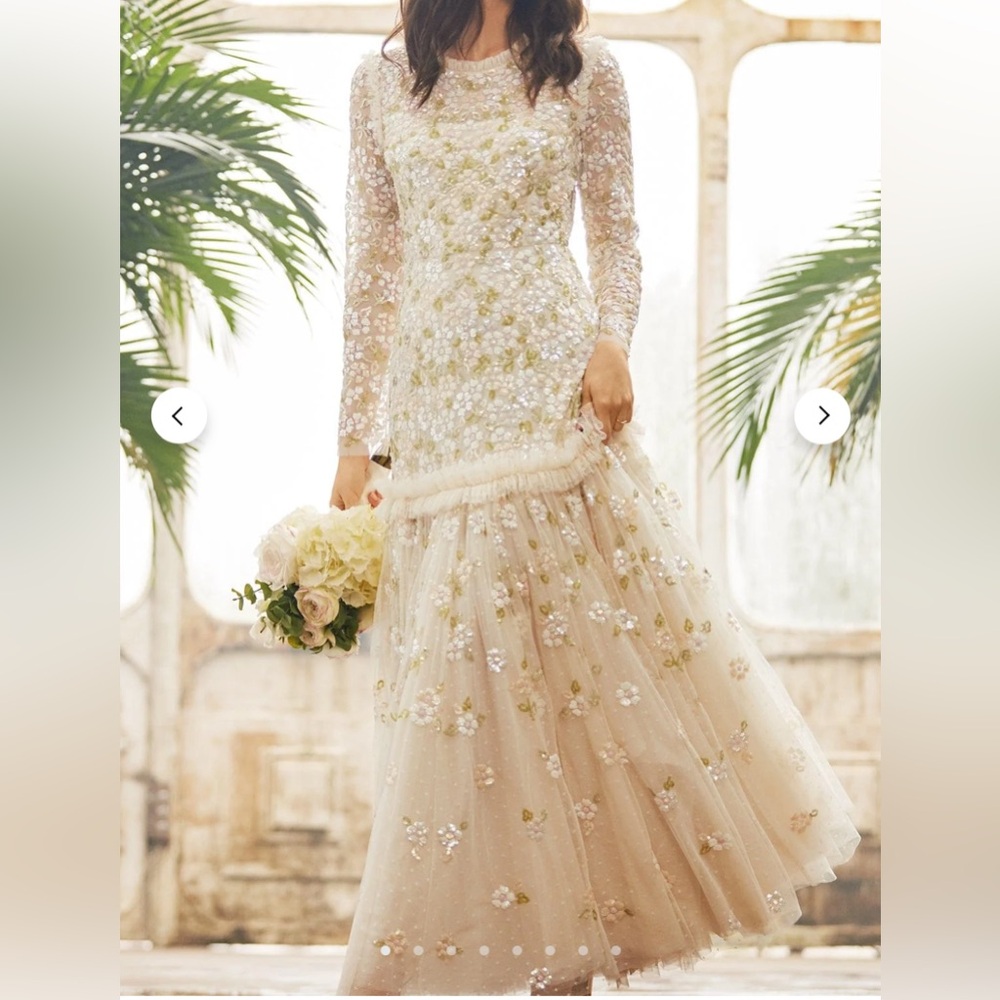 Needle & Thread Brianna Long Sleeve Gown